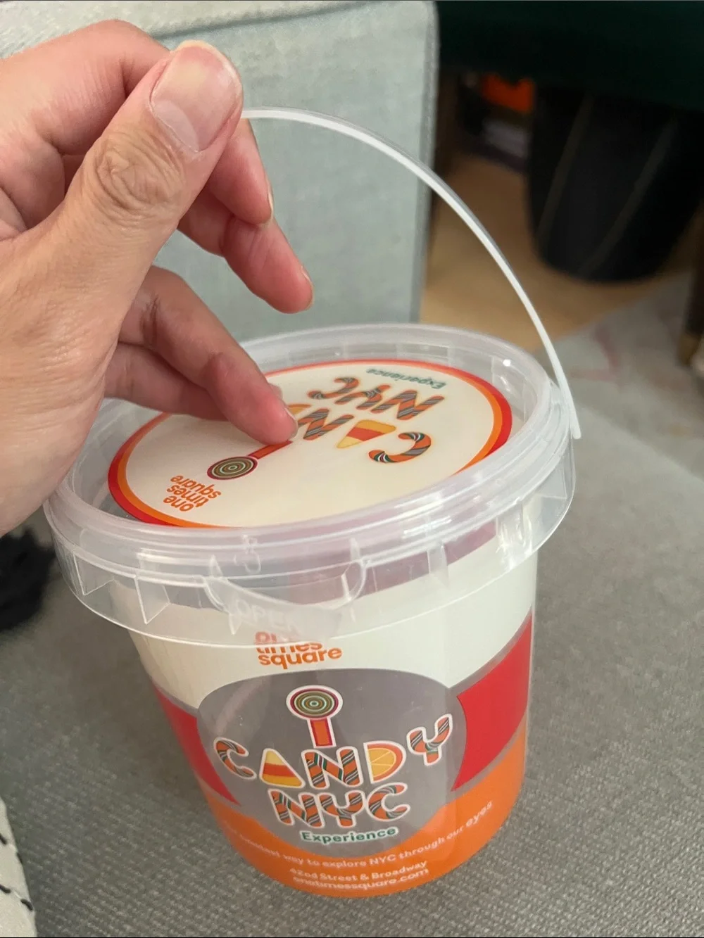 iCandy NYC Experience Souvenir Candy Bucket One Times Square Exclusive